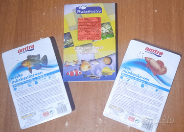 Chironomus rosso e bianco surgelato