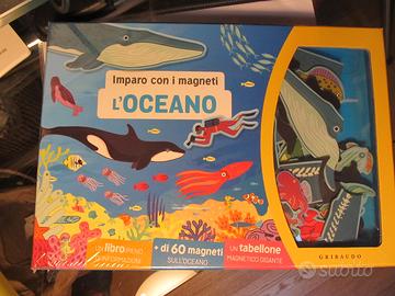 Gioco e libro Imparo con i Magneti L'oceano