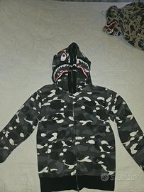 A Bathing Ape (BAPE) Double Shark Full-Zip Hoodie