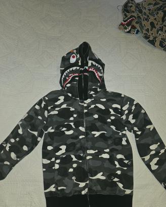 A Bathing Ape (BAPE) Double Shark Full-Zip Hoodie