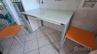 Tavolo in vetro temperato 110x70 (allungabile)