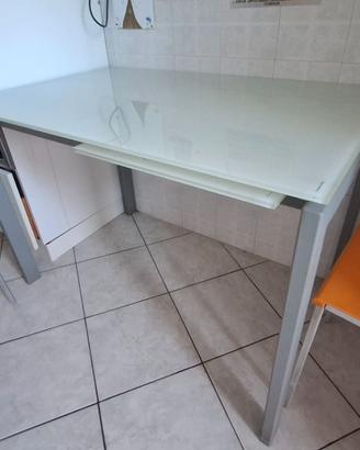 Tavolo in vetro temperato 110x70 (allungabile)