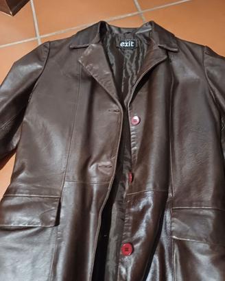 Cappotto in pelle tg 42