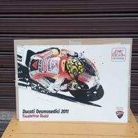 Raro Poster di Valentino Rossi con Ducati del 2011
