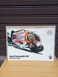 Raro Poster di Valentino Rossi con Ducati del 2011