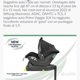 Ovetto + base isofix peg perego