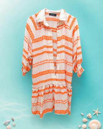 Tunica mare boho ricamata copricostume