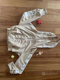 Felpa cropped con zip 40/42