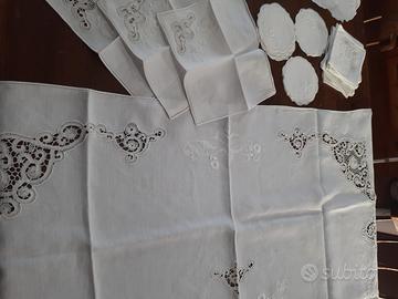 Antica tovaglia in puro lino del 1956