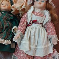 tris di bambole vintage 