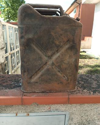 Tanica carburante americana II guerra mondiale