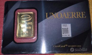 10g lingotto d'oro 24kt 999