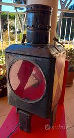 Antica Lampada Segnalatrice Ferrovia DR DB old alt