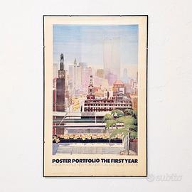 Poster vintage anni 80 New York