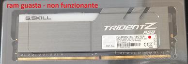 1 ram  GUASTA  8Gb DDR4-3000 G.Skill Trident Z RGB