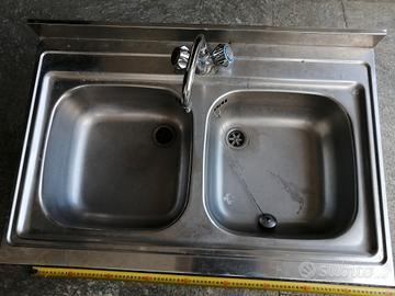 lavello 2 vasche inox