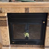 Rivestimeto termicamino in marmo