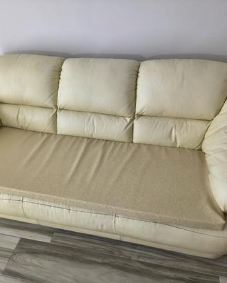 Divano in pelle 3 posti più 2 posti 