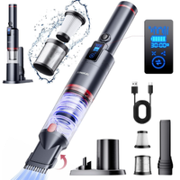 SmartAI Aspirapolvere a mano, 17000 Pa, mini LED