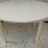 tavolo in legno rotondo bianco