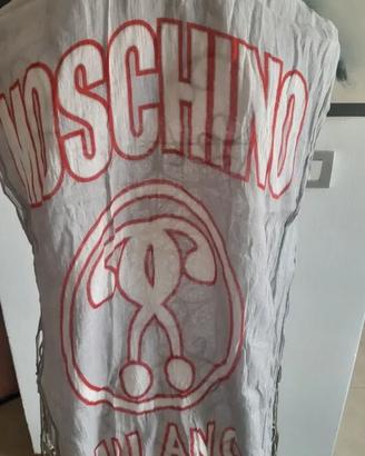 Moschino Sciarpa Cotone viscosa e lino Nuova