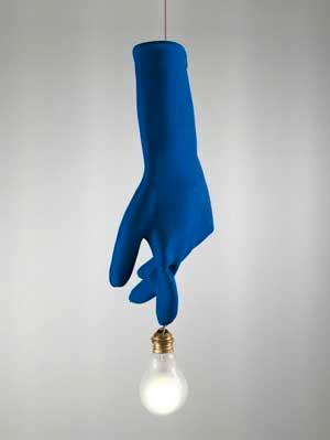 Lampada a sospensione Blue Luzy Ingo Maurer