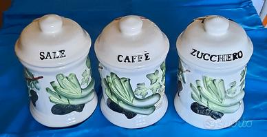 Set di barattoli da cucina in ceramica 