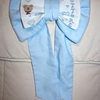 Fiocco Nascita Ettore ricamato