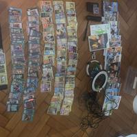 Lotto carte Pokemon e YuGiOh, giochi Wii