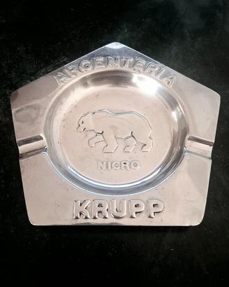 Posacenere Vintage Acciaio Nicro Krupp Milano