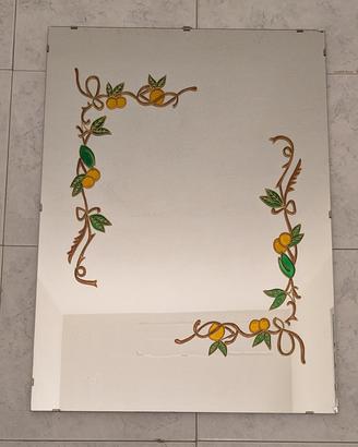 Specchio con temi floreali  fatti artigianalmente