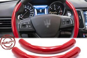 COPRIVOLANTE per MASERATI FIBRA CARBONIO Rosso