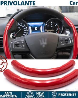 COPRIVOLANTE per MASERATI FIBRA CARBONIO Rosso