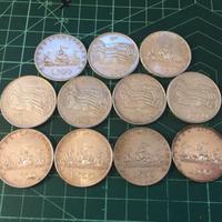 lotto 11 monete 500 lire argento caravelle centena