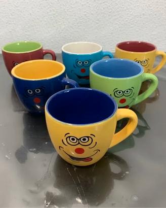Set 6 tazzine da caffè “ Le Smorfie “
