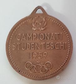 Medaglia bronzo CIO Campionati Studenteschi 1959