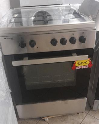 Cucina a gas in acciaio 4 fuochi BOMPANI