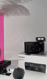 Sony ZV-1 4K con 2 batterie e accessori