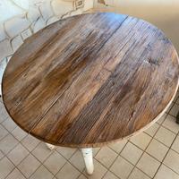 Tavolo in legno con 4 prolunghe SHABBY CHIC