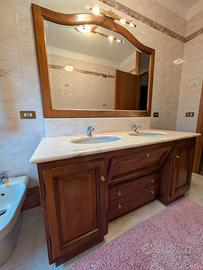 mobile in noce bagno 