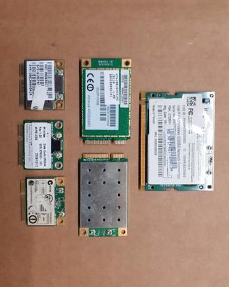 Lotto di 6 Schede Wireless per Notebook
