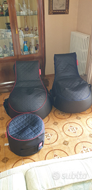 Gamewarez pouf sacco poltrona sedia gaming gioco