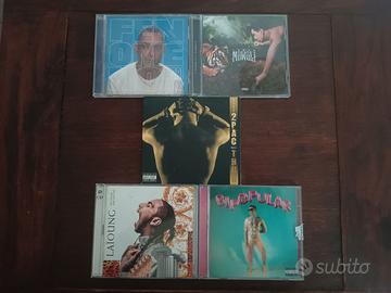 Lotto 5 CD rap – Fabri Fibra, Tedua, 2Pac, Laïoung