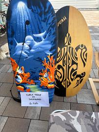 Coppia di tavole da skimboard