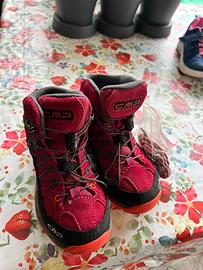 2 Paia Scarpe Trekking Bambina CMP - Come Nuove