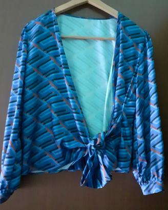 Camicetta Vicolo tg 46 Stampa geometrica