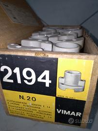 Portalampada vintage VIMAR ed ELIOS per mignon E14