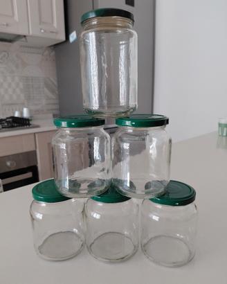 barattoli di vetro con tappo 