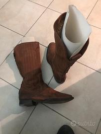 Stivaletti donna in cuoio taglia 40