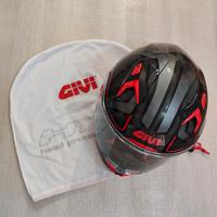 GIVI casco integrale moto nero e rosso